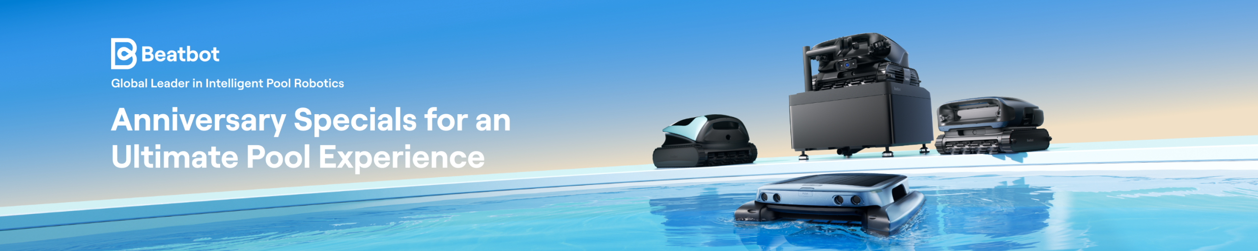 Beatbot logo banner showcasing a commitment to innovative pool care