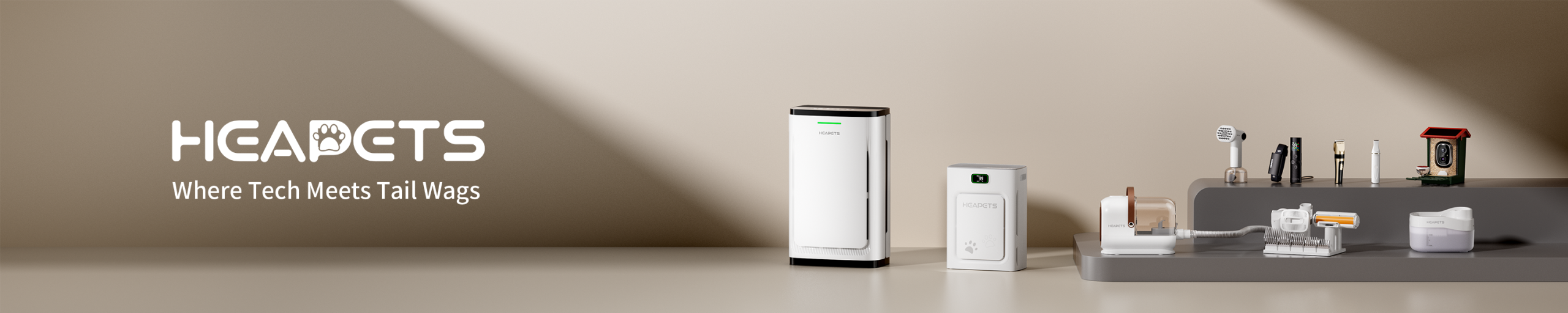 HEAPETS Pet Air Purifier in a modern home setting